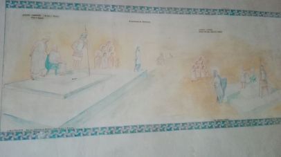Frescos con escenas del martirio de Santa Eufemia